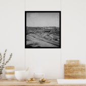 Railroad Depot in Atlanta, GA 1864 Poster (Keuken)