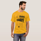 Railroad Diesel 1948 Electro Motive Gold T-shirt (Voorkant volledig)