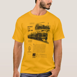 Railroad Diesel 1948 Electro Motive Gold T-shirt