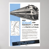 Railroad Diesels for the Vital R.F. & P. Route Poster (Voorkant)