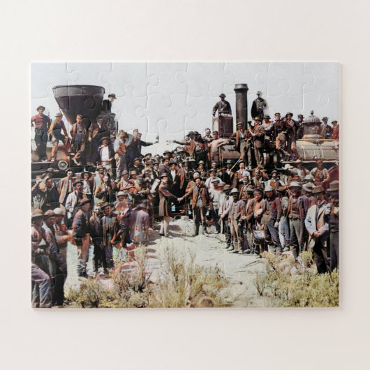 Railroad East ontmoet West Laying of Last Rail Col Legpuzzel (Horizontaal)