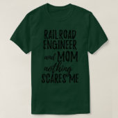Railroad Engineer mam Funny Gift Idee voor moeder  T-shirt (Design voorkant)