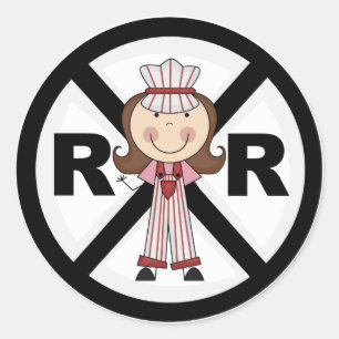 Railroad Engineer - Meisje Tshirts en Geschenken Ronde Sticker
