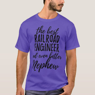 Railroad Engineer Nephew Funny Gift Idee voor Rela T-shirt