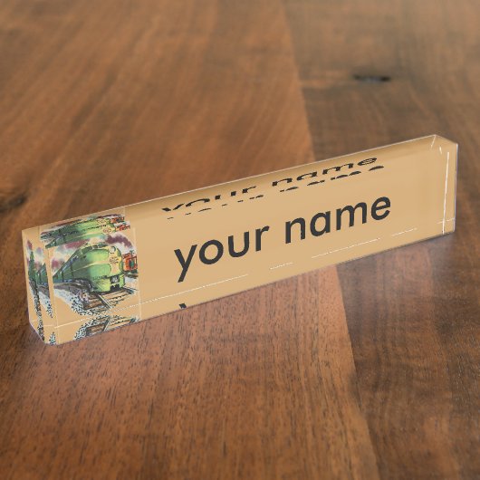 "RailRoad Geek" Naambordje (Zijkant)