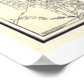 Railroad Map of Illinois 1898 Poster (Hoek)