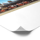 Railroad-motor uit Virginia en Truckee Empire prin Poster (Hoek)