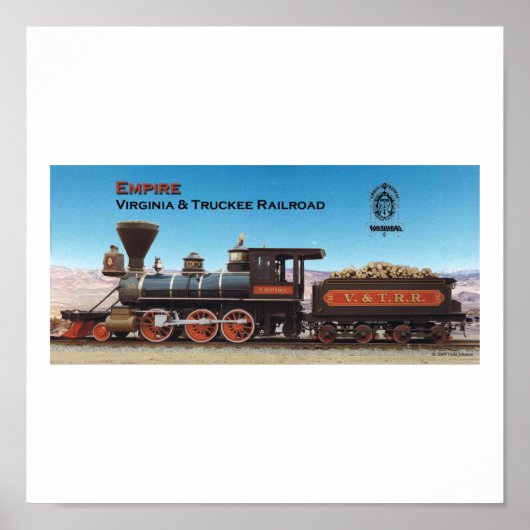 Railroad-motor uit Virginia en Truckee Empire prin Poster (Voorkant)