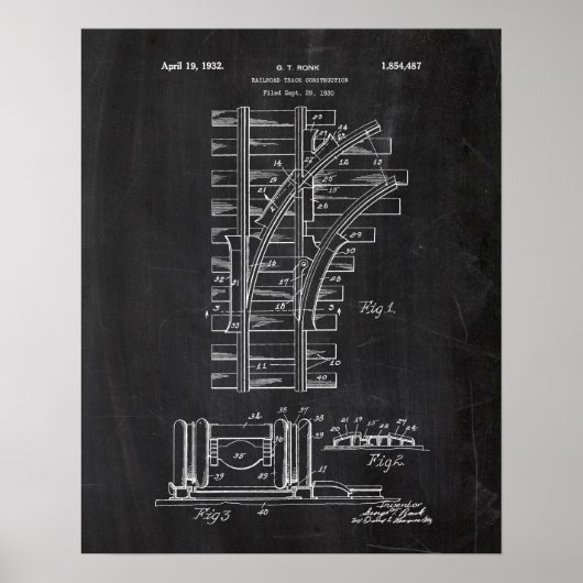 Railroad Patent Poster (Voorkant)