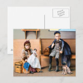 RAILROAD POSTER, 1898 BRIEFKAART (Voorkant / Achterkant)