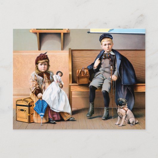 RAILROAD POSTER, 1898 BRIEFKAART (Voorkant)