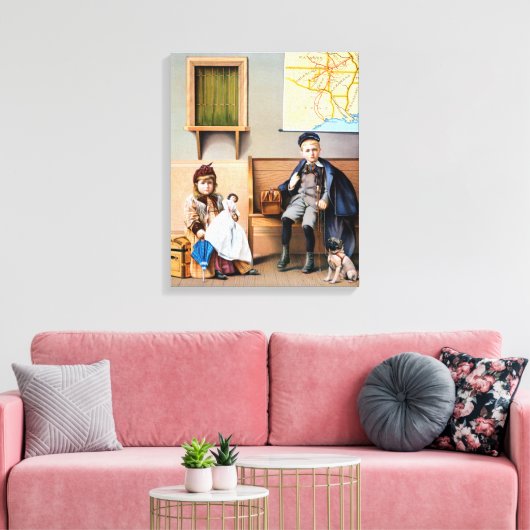 RAILROAD POSTER, 1898 CANVAS AFDRUK (Insitu (Woonkamer))