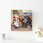 RAILROAD POSTER, 1898 VIERKANTE KLOK (Huis)