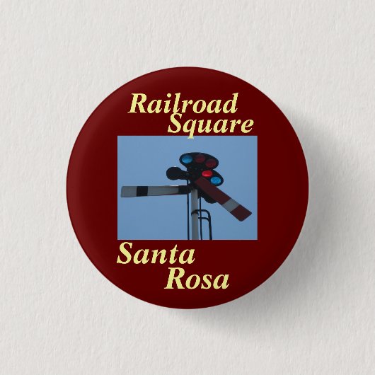 Railroad Sq. Knoop Ronde Button 3,2 Cm (Voorkant)