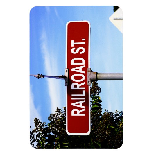 Railroad St. Street Sign Magneet (Verticaal)