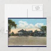 Railroad Station, Waterville, ME 1920 Briefkaart (Voorkant / Achterkant)