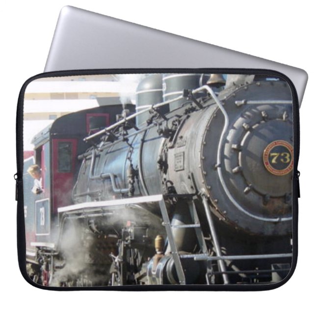 Railroad Steam Engine Tablet Sleeve (Voorkant)