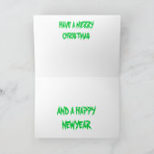 Railroad Track-kerstkaart Feestdagen Kaart (Binnen)