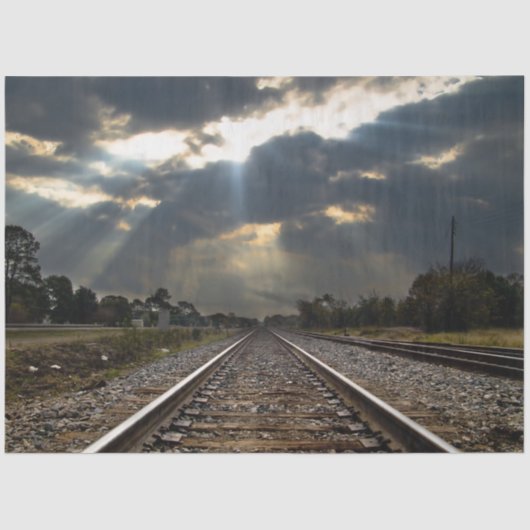 Railroad Tracks 20x30 debetpapier Tissuepapier (Voorkant)