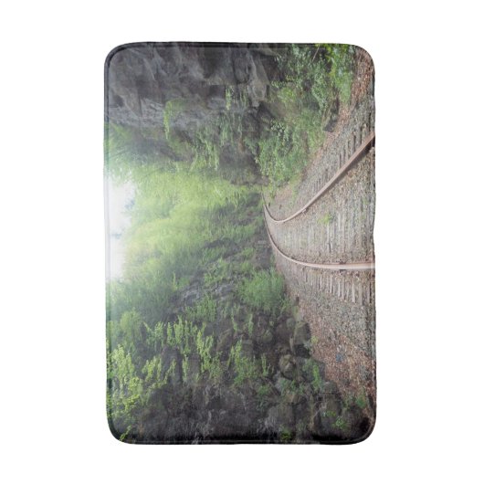 Railroad Tracks Bath Mat (Voorkant Verticaal)
