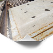 Railroad Tracks Foto Print Afdruk (Hoek)