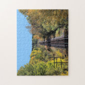 Railroad Tracks Herfst Scene Large Photo Puzzle Legpuzzel (Verticaal)