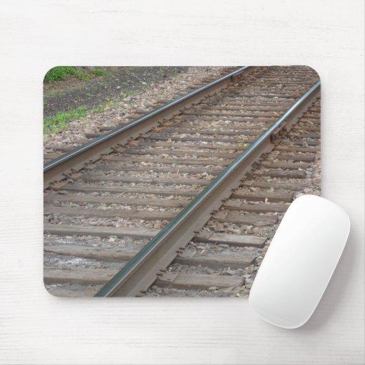 Railroad Tracks Mousepad Muismat (Met muis)