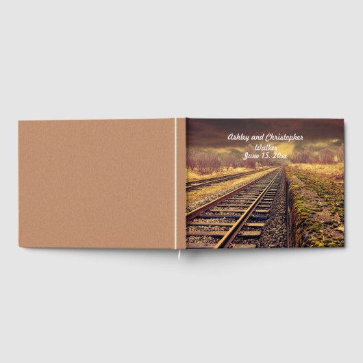 Railroad Tracks Wedding Guestbook Gastenboek (Volledig)