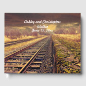 Railroad Tracks Wedding Guestbook Gastenboek (Voorkant)