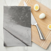 Railroad Tracks Winter Fog Photo Theedoek (Quarter Fold)