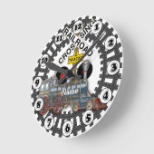 Railroad Train Ronde Klok (Hoek)