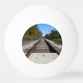 Railroad Train Tracks Foto Pingpongbal (Achterkant)
