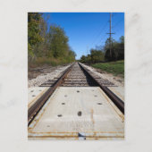 Railroad Train Tracks Schilderachtig Briefkaart fo (Voorkant)