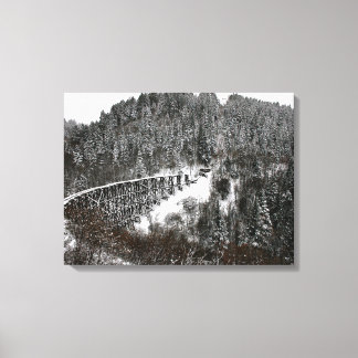 Railroad Trestle in Cloudcroft New Mexico Canvas Afdruk