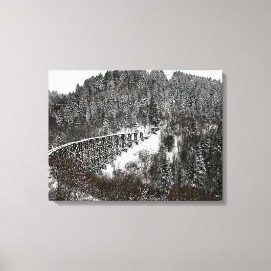 Railroad Trestle in Cloudcroft New Mexico Canvas Afdruk (Voorkant)