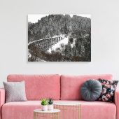 Railroad Trestle in Cloudcroft New Mexico Canvas Afdruk (Insitu (Woonkamer))