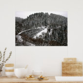 Railroad Trestle in Cloudcroft New Mexico Poster (Keuken)