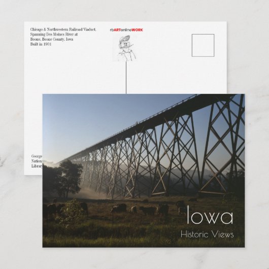 Railroad Viaduct Briefkaart (Voorkant / Achterkant)