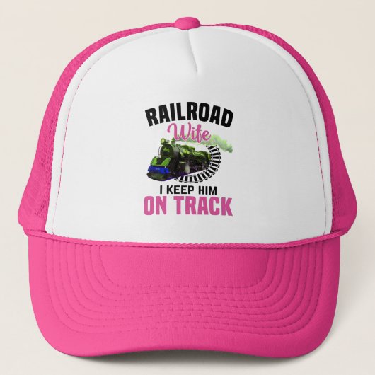 Railroad Wife houdt hem op het spoor Trucker Pet (Voorkant)