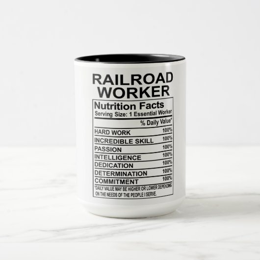 Railroad Worker Nutrition Facts Mok (Midden)
