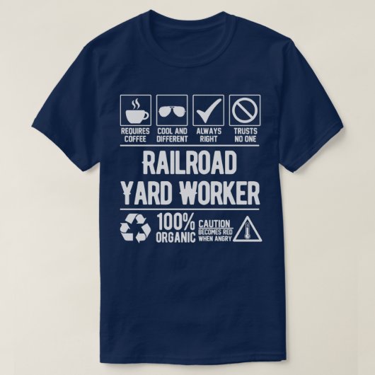 Railroad Yard Worker Job T-shirt (Design voorkant)