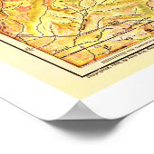 Railroad Yellowstone Map 1903 Poster (Hoek)