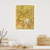 Railroad Yellowstone Map 1903 Poster (Keuken)