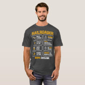 Railroader Geweldige voor een trein- en treinventi T-shirt (Voorkant volledig)