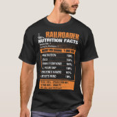 Railroader Nutrition Facts Tough Stubborn Tshirt (Voorkant)