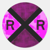 Railroadiana Ronde Sticker (Voorkant)