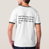Rails en landmijnen t-shirt (Achterkant)