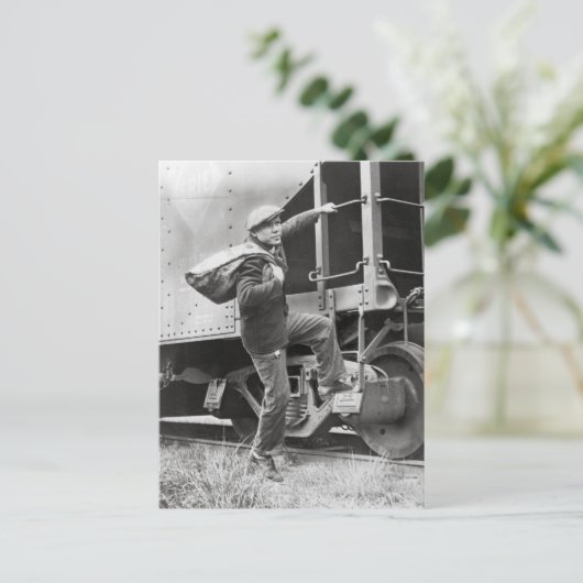 Rails leiden, 1935 briefkaart (Staand voorkant)