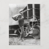 Rails leiden, 1935 briefkaart (Voorkant)