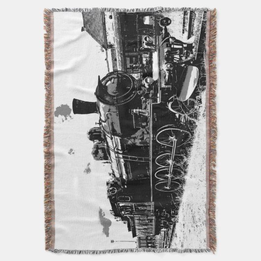 Rails rennen - stoomtrein deken (Voorkant Verticaal)